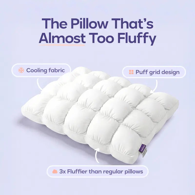 Mellow Puff Pillow: Cloud-like Comfort